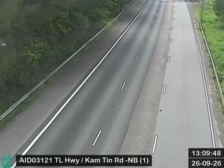 Tsing Long Highway near Kam Tin Road - Northbound (1)