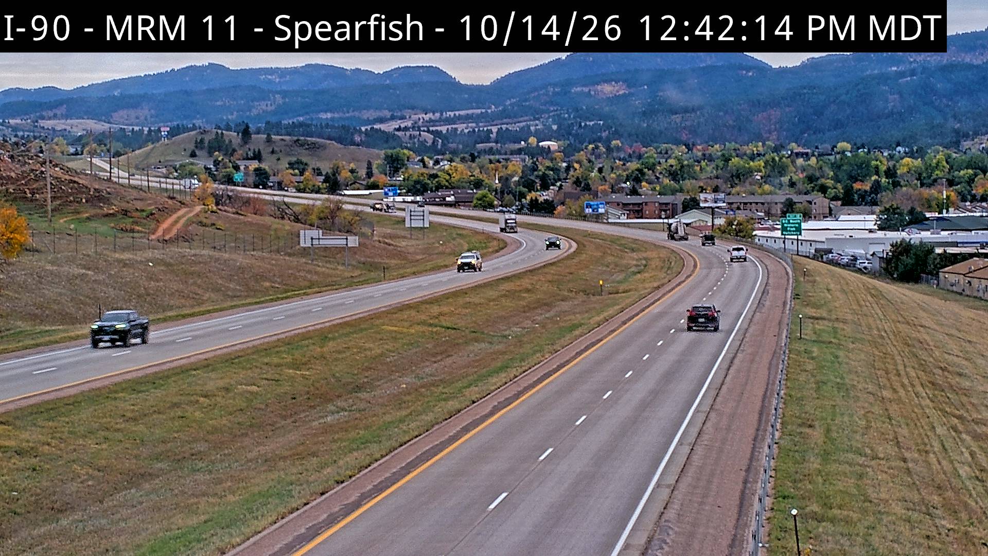 Spearfish-east of town along I-90 @ MP 11 looking eastbound