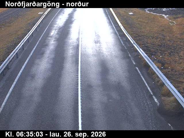 Norðfjarðargöng-norður — Norðfjarðargöng séð til Fannardals