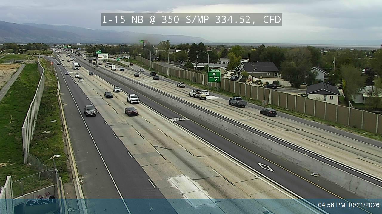 I-15 NB @ 350 S / MP 334.52, CFD