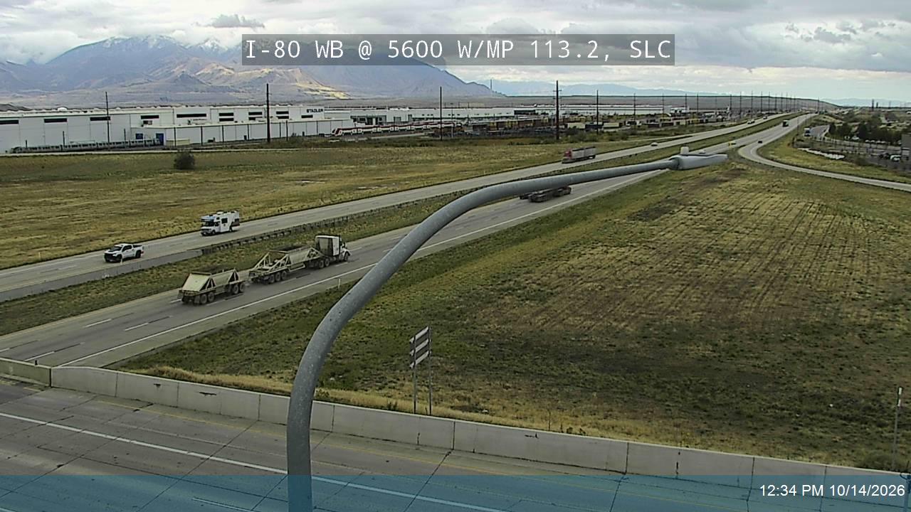 I-80 WB @ 5600 W / SR-172 / MP 113.2, SLC