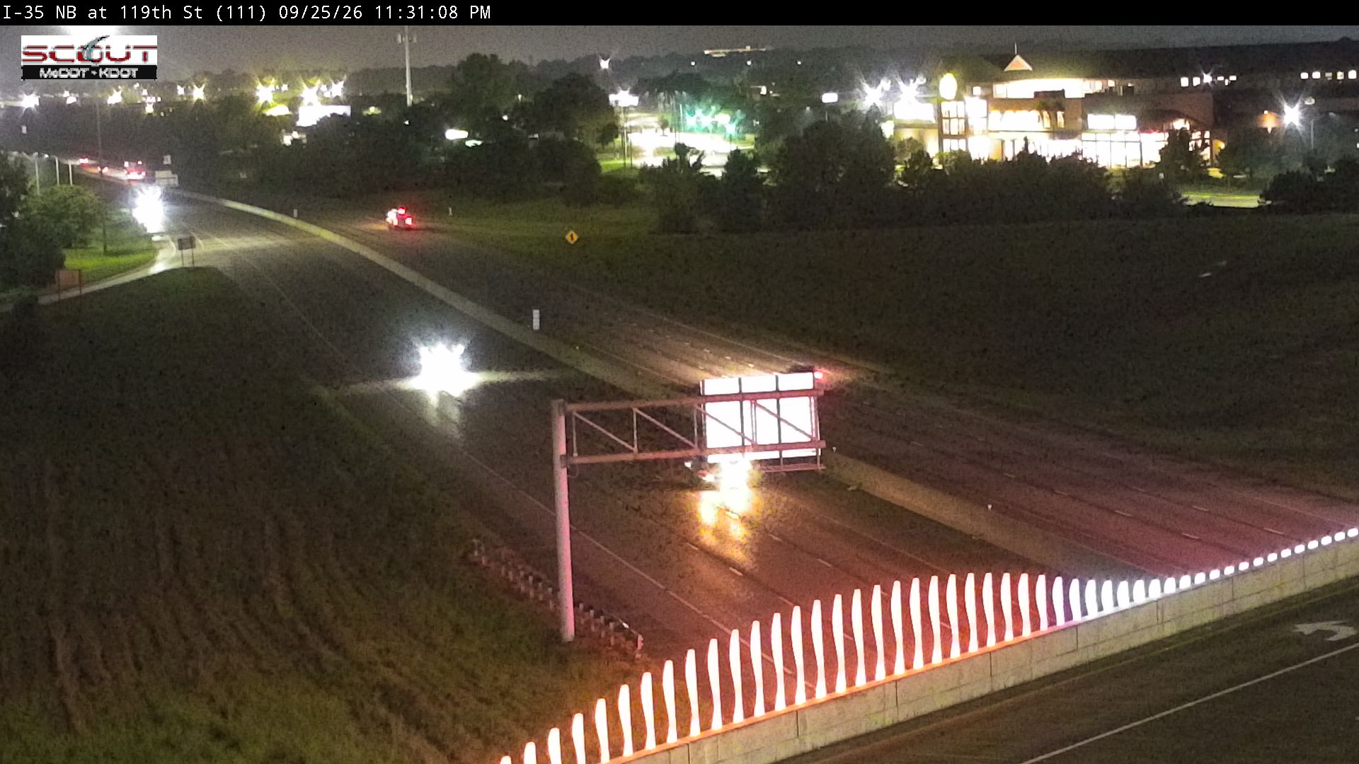 I-35 N @ AT 119TH ST