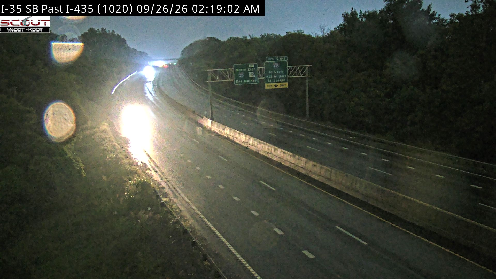 I-35 S @ SOUTH OF I-435