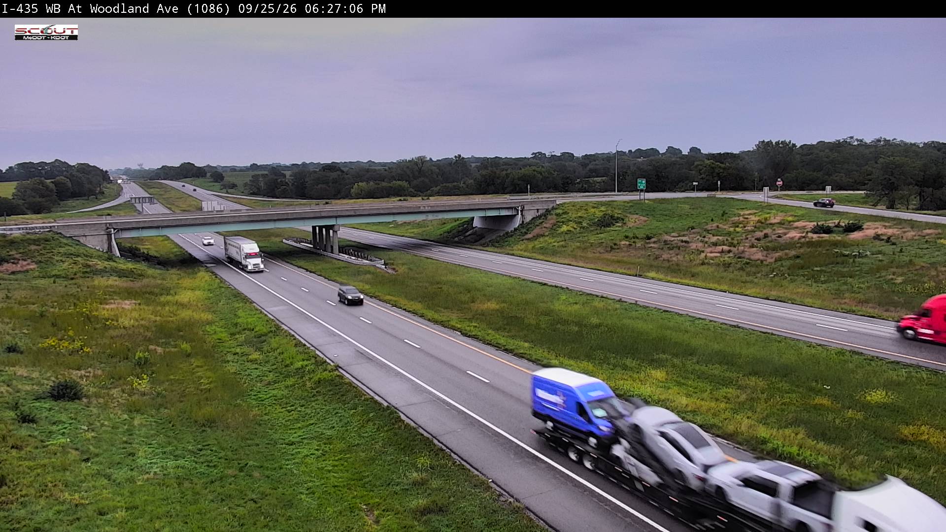I-435 W @ Woodland Ave