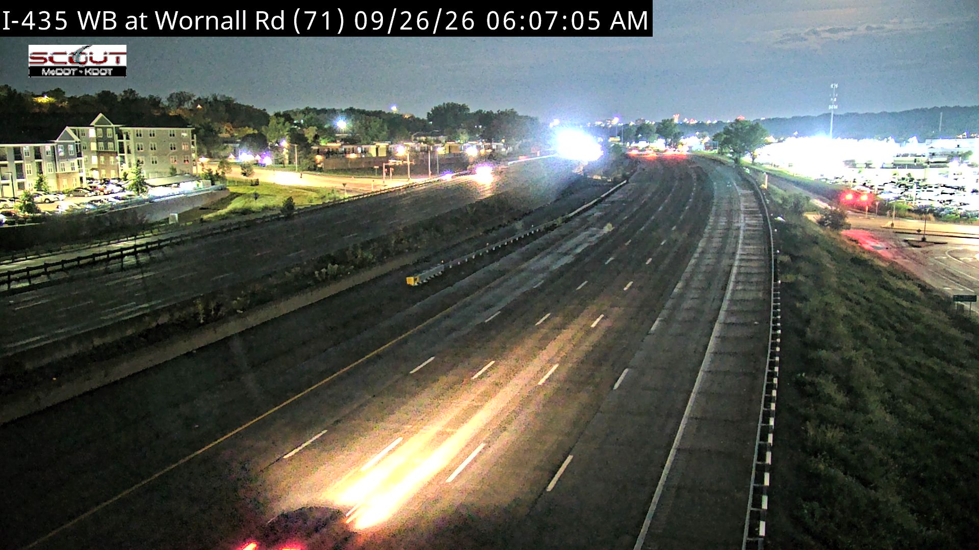 I-435 W @ WORNALL RD