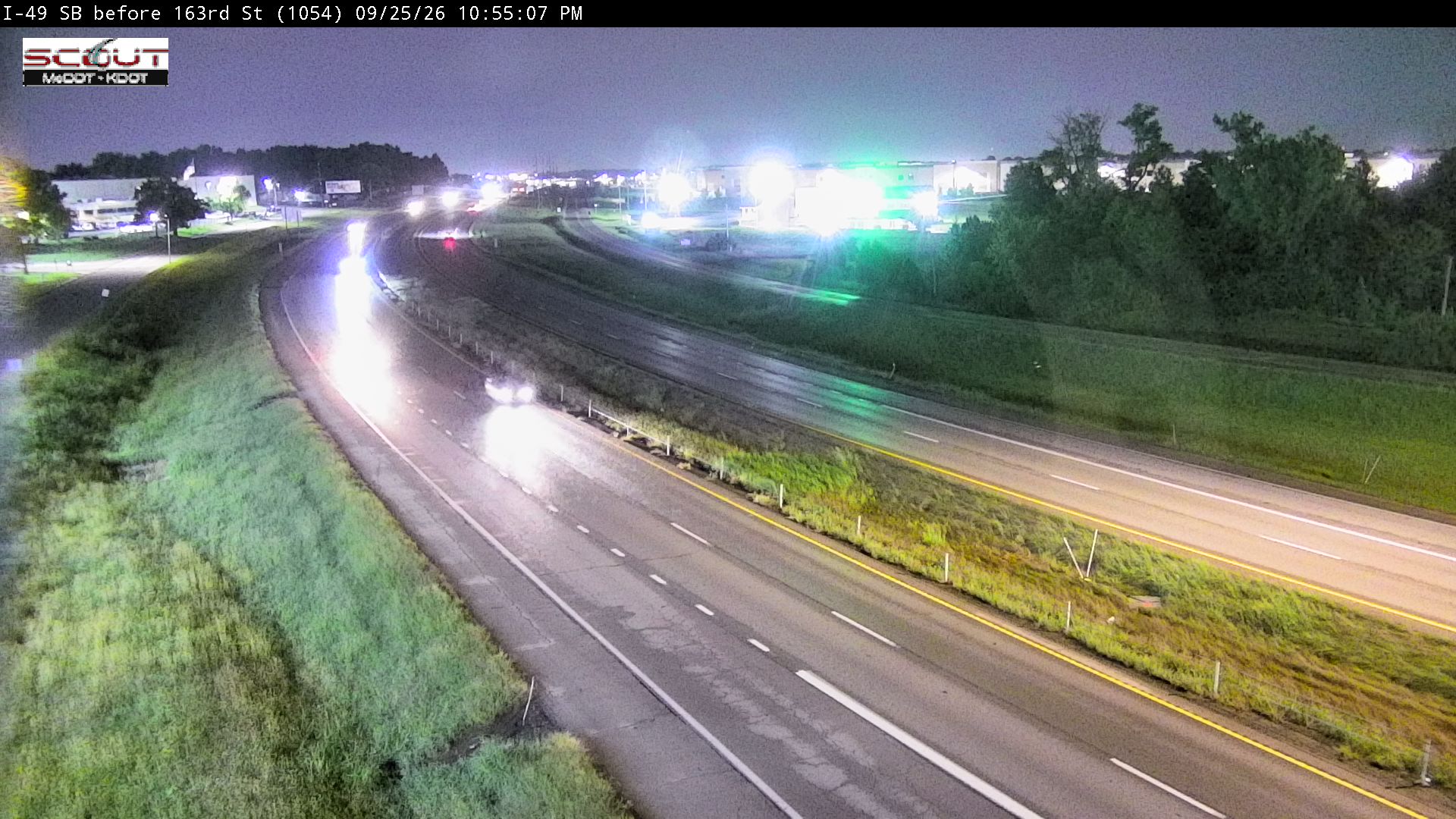I-49 S @ N of 163rd Street