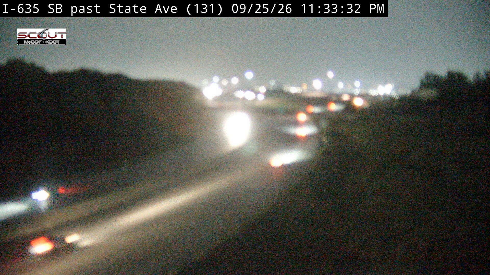I-635 S @ S OF STATE AVE