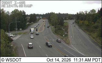 Kirkland: I-405 at MP 20.4: NE 124th St, SB Ramps