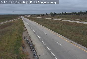 I-76 MP 180.30 WB at US 385 in Julesburg