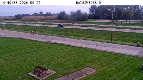Parking Only: I-80 WB MM 268 near Wilton