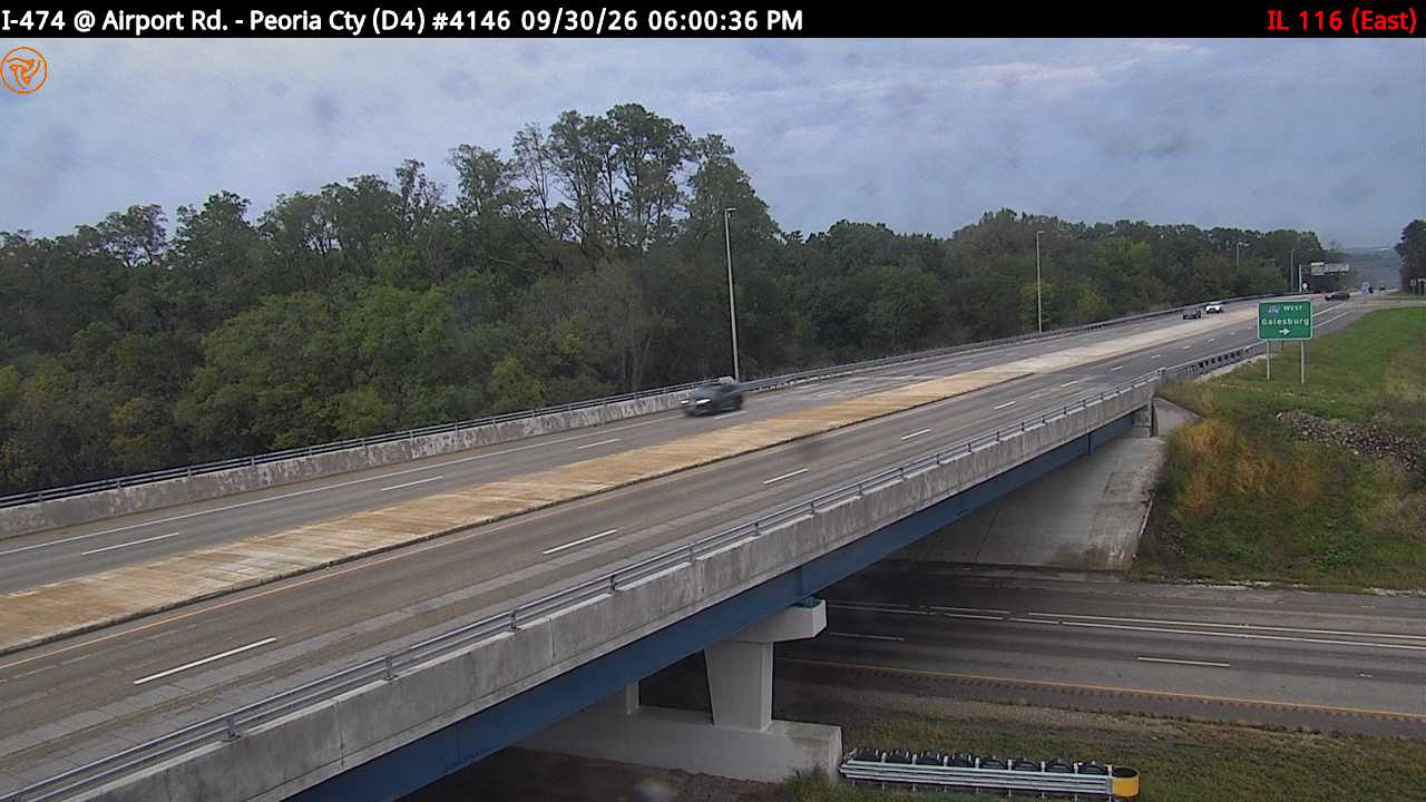 I-474 at IL 116 (Airport Rd.) (East)