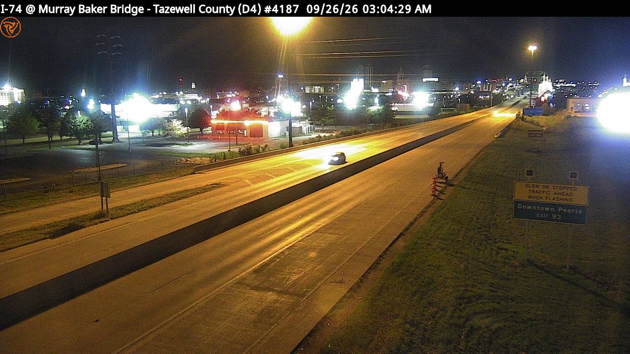 I-74 at Murray Baker Bridge (Tazewell County) (West)