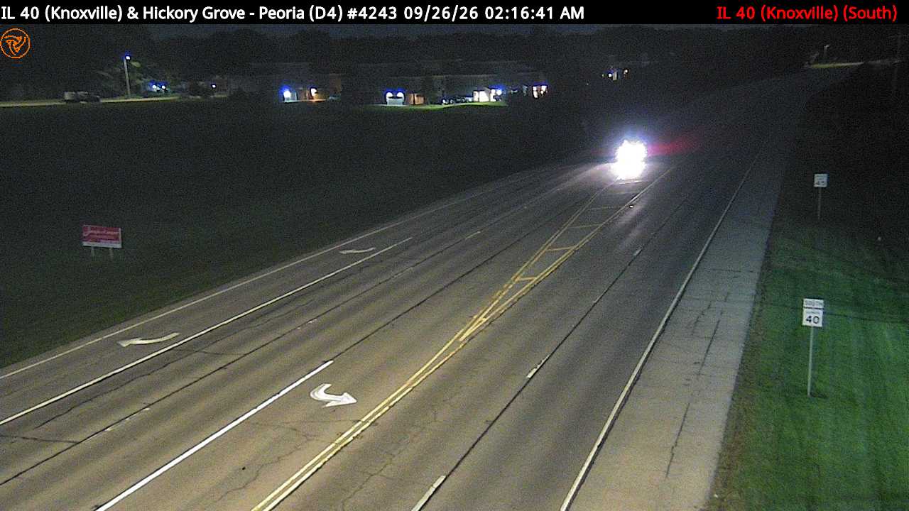 IL 40 (Knoxville Ave.) at Hickory Grove Rd. (South)