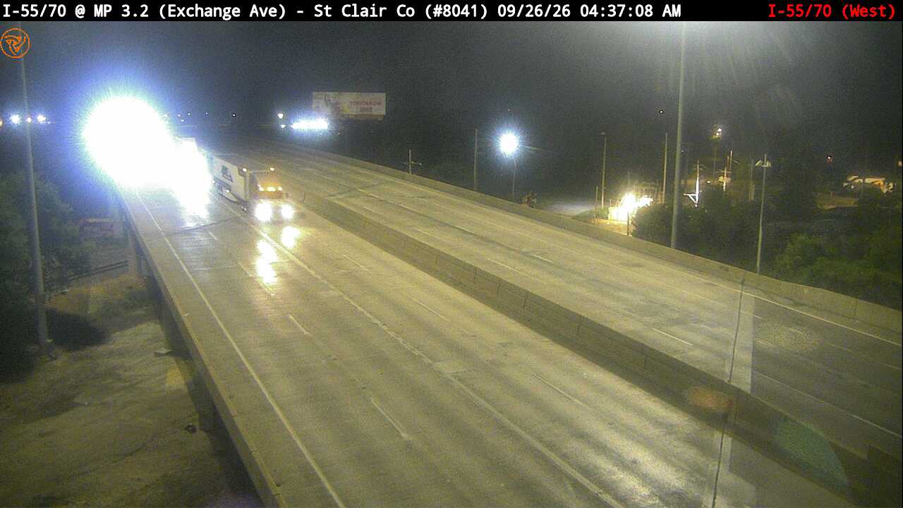 I-55/70 at Milepost 3.2 (Exchange Ave) (West)