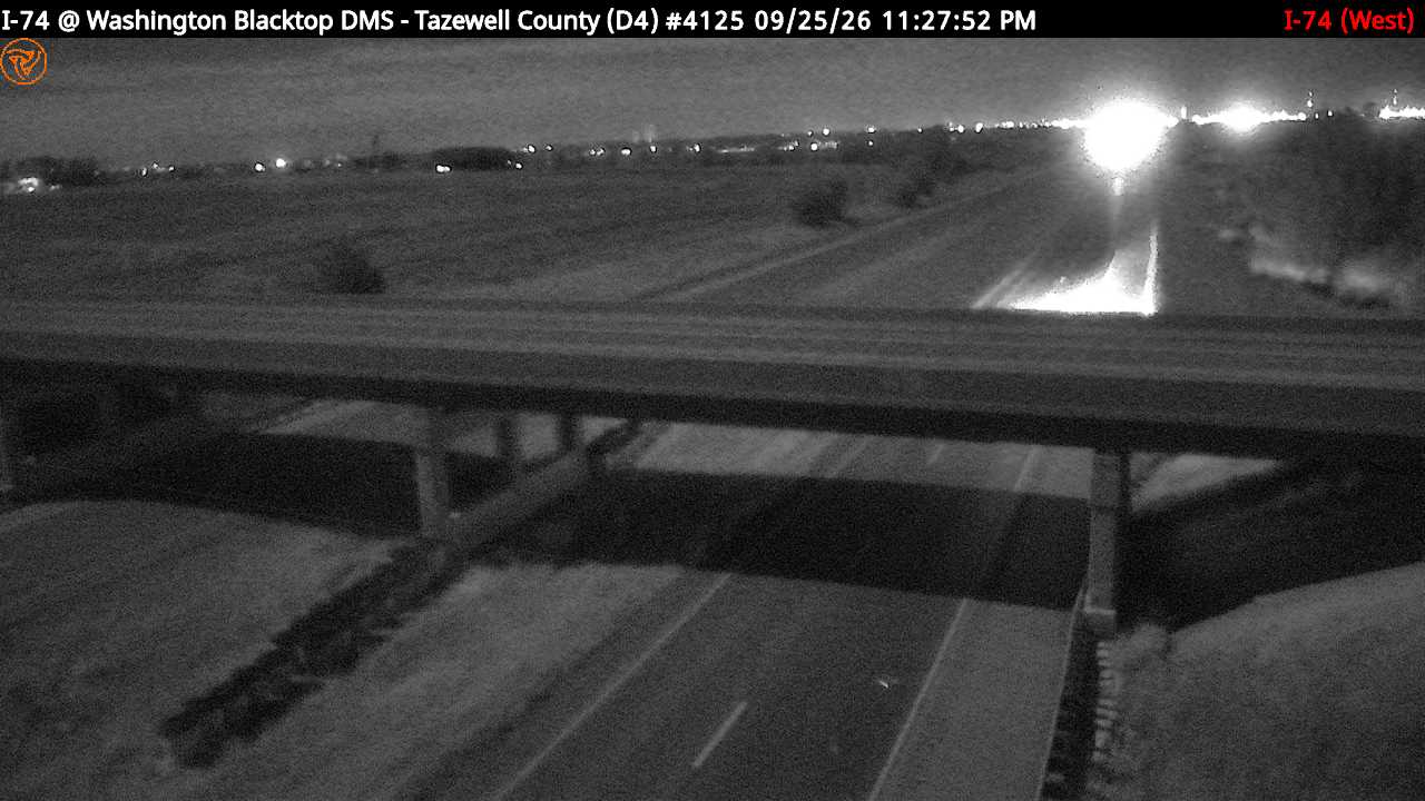 I-74 at Washington Blacktop DMS (#4125) (West)