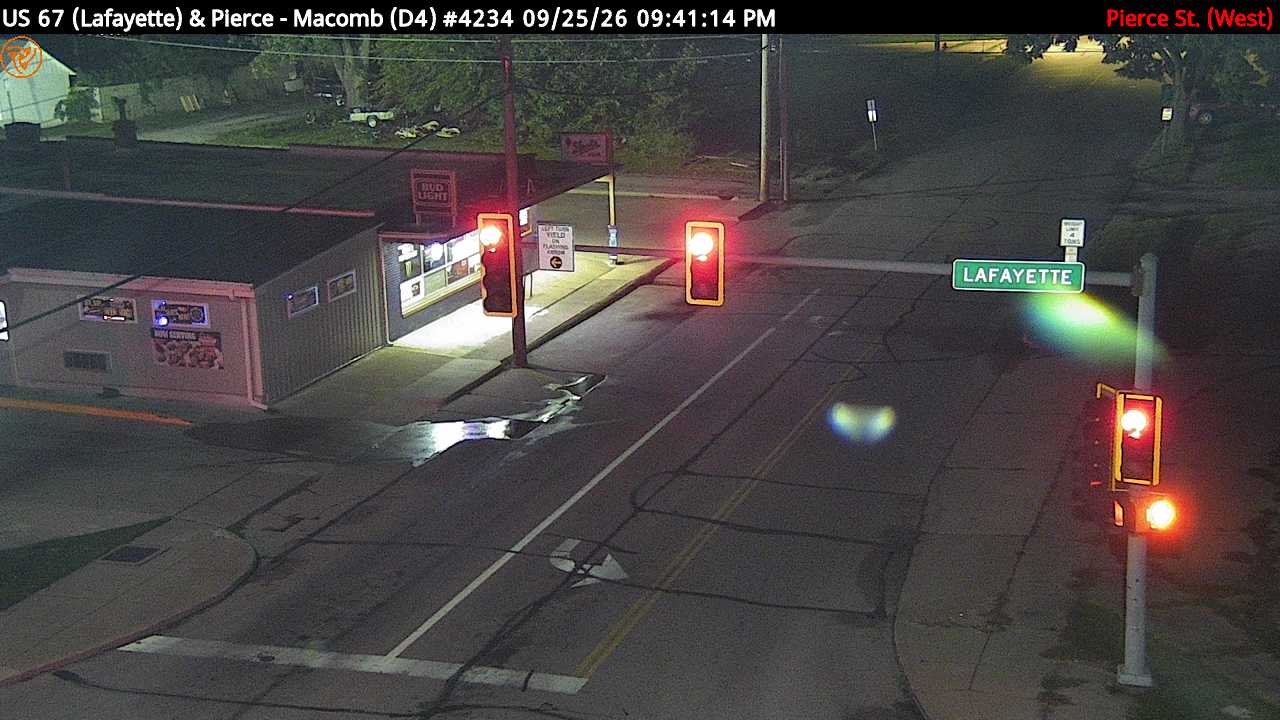 US 67 (Lafayette St.) at Pierce St. (#4234) (West)