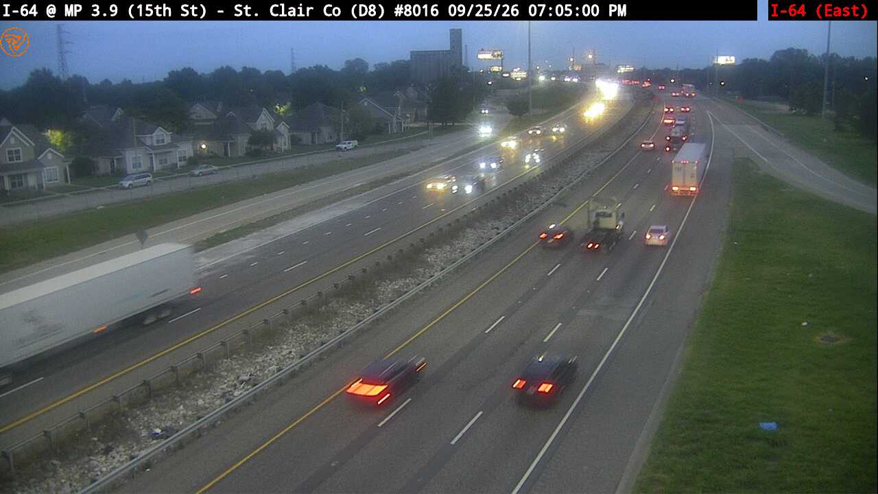 I-64 at MIlepost 3.9 (15th St) (#8016) (East)