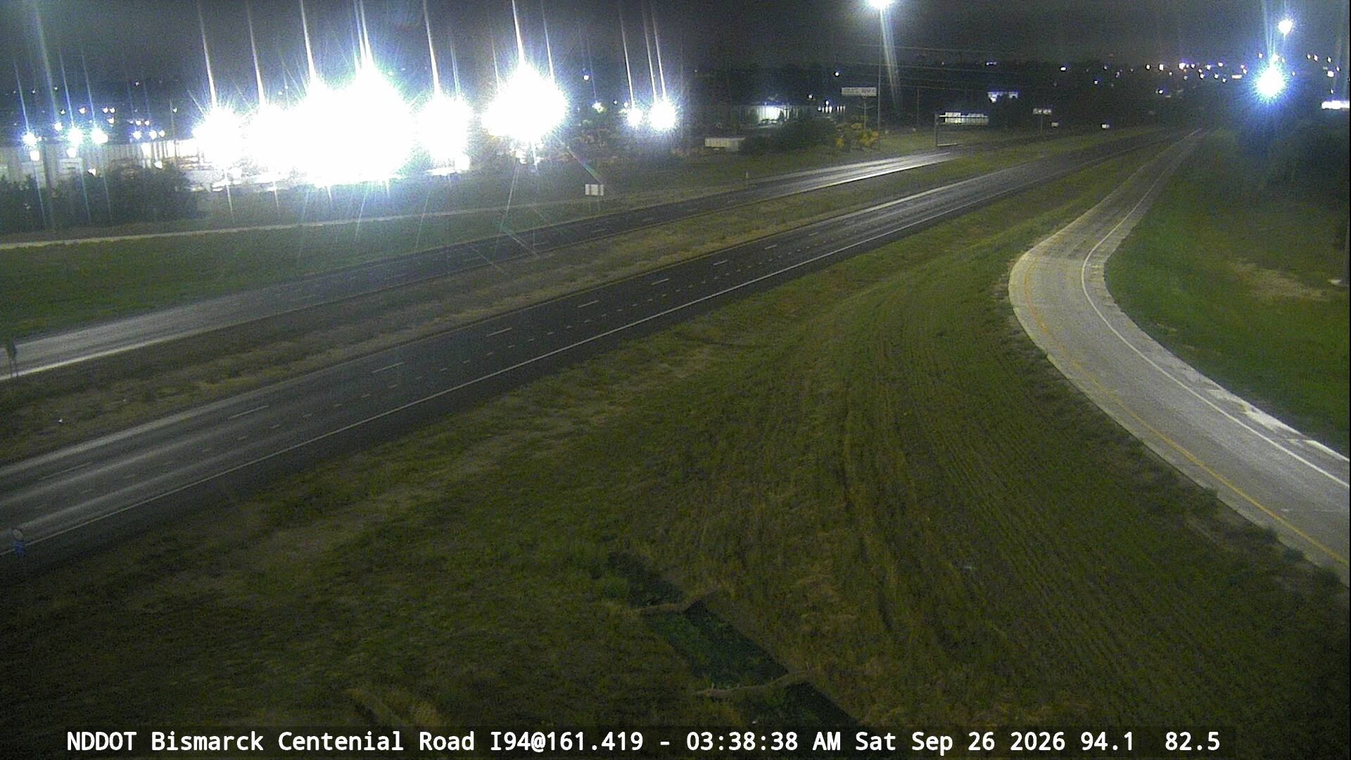 Bismarck@Centennial Road - West (I 94 MP 161.419) - NDDOT