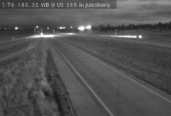 I-76 MP 180.30 WB at US 385 in Julesburg