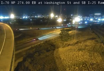 I-70 MP 274.00 EB at Washington St and SB I-25 Ramps