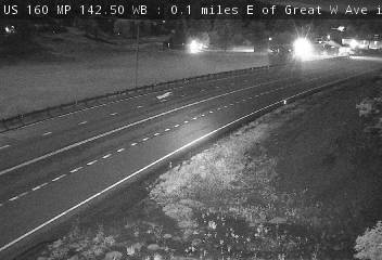 US 160 MP 142.50 WB : 0.1 miles E of Great W Ave in Pagosa Springs