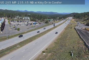 US 285 MP 235.65 NB at Kitty Dr in Conifer