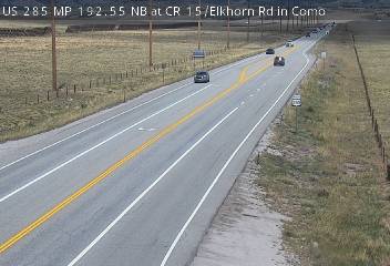 US 285 MP 192.55 NB at CR 15/Elkhorn Rd in Como