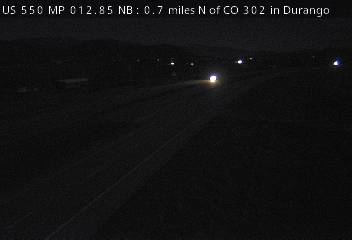US 550 MP 012.85 NB : 0.7 miles N of CO 302 in Durango