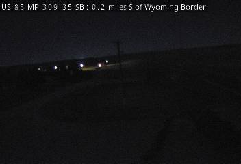 US 85 MP 309.35 SB : 0.2 miles S of Wyoming Border