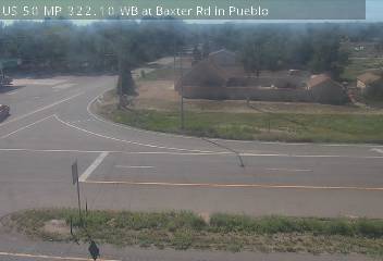 US 50 MP 322.10 WB at Baxter Rd in Pueblo