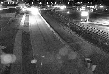 US 160 MP 143.10 WB at 8th St in Pagosa Springs