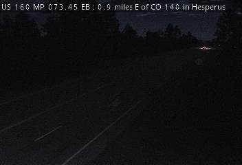 US 160 MP 073.45 EB : 0.9 miles E of CO 140 in Hesperus