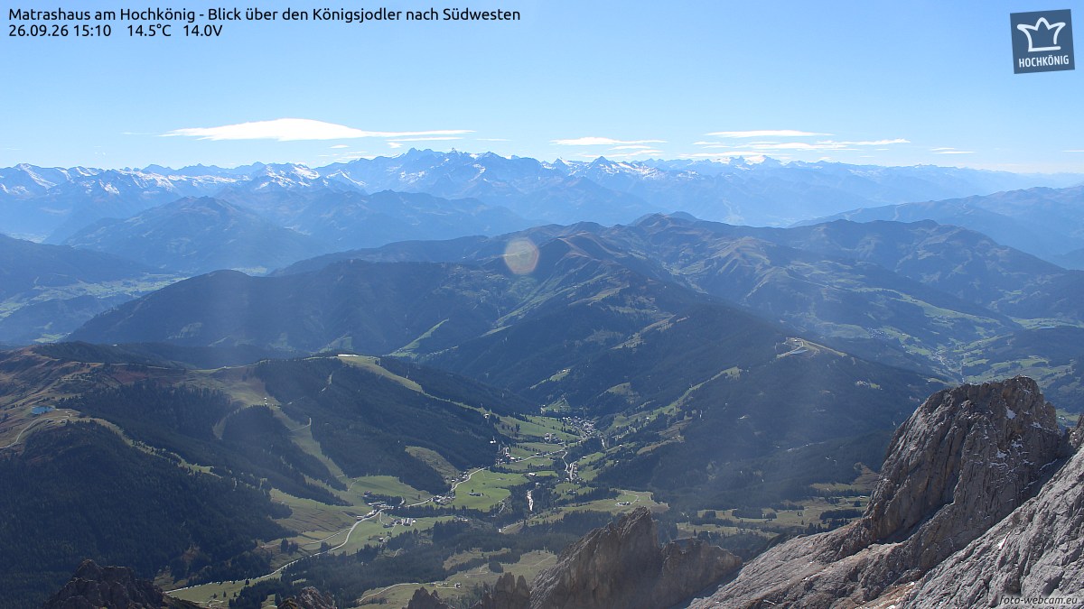 Matrashaus am Hochkönig - Blick über den Königsjodler nach Südwesten
