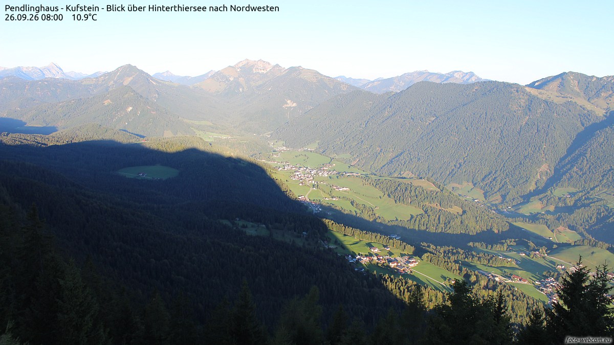 Pendlinghaus - Kufstein - Blick über Hinterthiersee nach Nordwesten