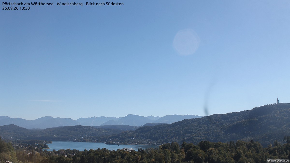 Pörtschach am Wörthersee - Windischberg - Blick nach Südosten