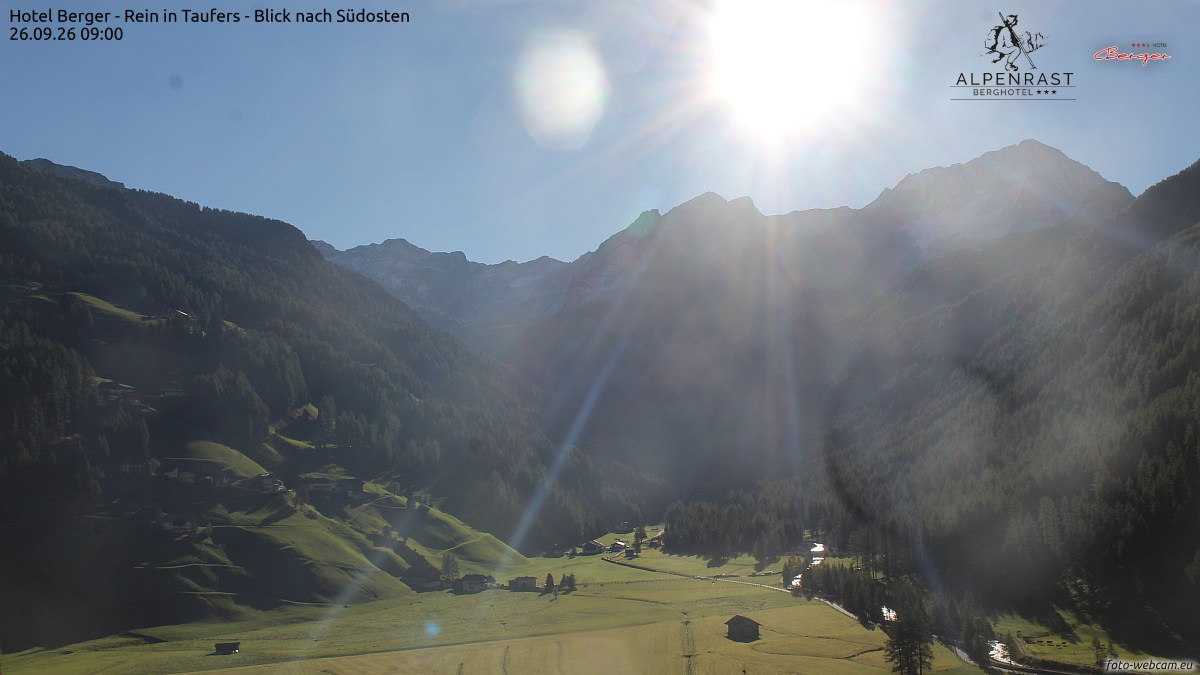 Hotel Berger - Rein in Taufers - Blick nach Südosten