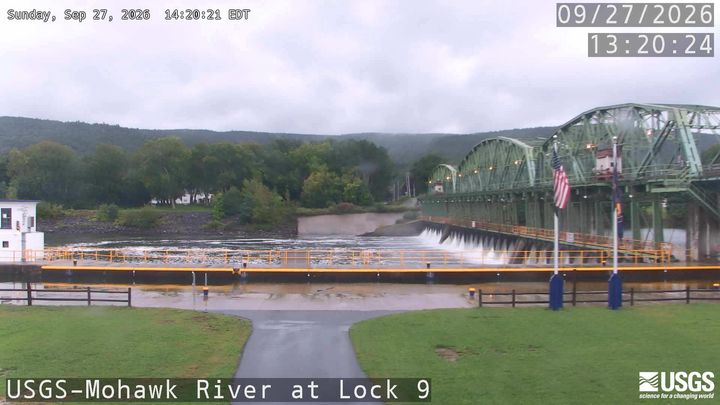 Mohawk River at Lock 9 at Rotterdam Junction Lock View