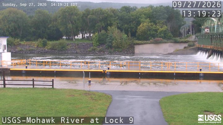 Mohawk River at Lock 9 at Rotterdam Junction Zoom View