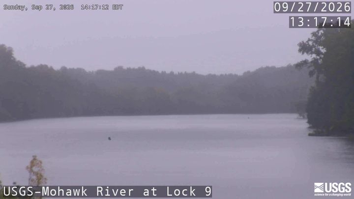 Mohawk River at Lock 9 at Rotterdam Junction Downstream Zoom
