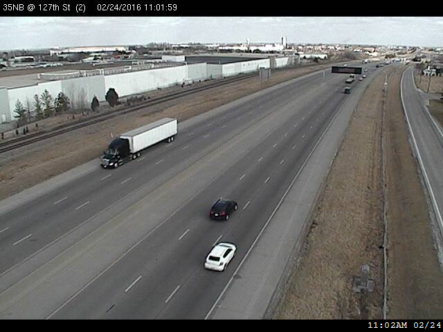 I-35 NB At 127th St