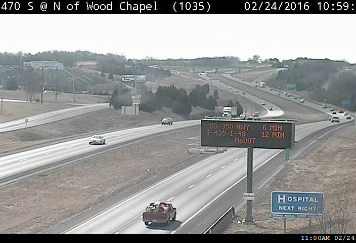I-470 SB Before Woods Chapel