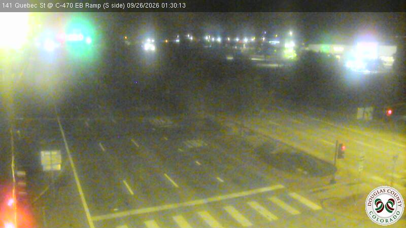 Quebec St MP 003.00 NB at EB C-470 Ramps: Looking South