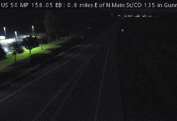 US 50 MP 158.05 EB : 0.8 miles E of N Main St/CO 135 in Gunnison: Looking East
