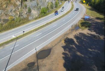 US 285 MP 245.55 NB at S Turkey Creek Rd at Indian Hills: Looking North