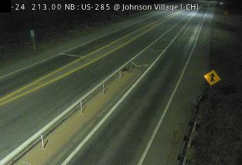 US 24 MP 212.90 EB at US 285 in Johnson Village: Looking South