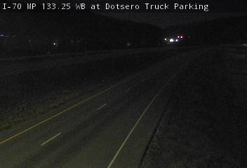 I-70 MP 133.25 WB at Dotsero Truck Parking: Looking West