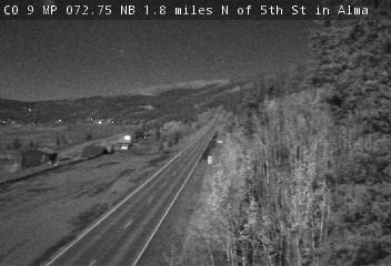 CO 9 MP 072.75 NB : 1.8 miles N of 5th St in Alma: Looking North