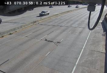 CO 83 MP 070.30 SB : 0.3 miles S of I-225: Looking South