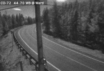 CO 72 MP 044.75 WB : 0.7 miles W of Brainard Lake Rd in Ward: Looking East