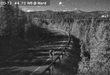 CO 72 MP 044.75 WB : 0.7 miles W of Brainard Lake Rd in Ward: Looking West